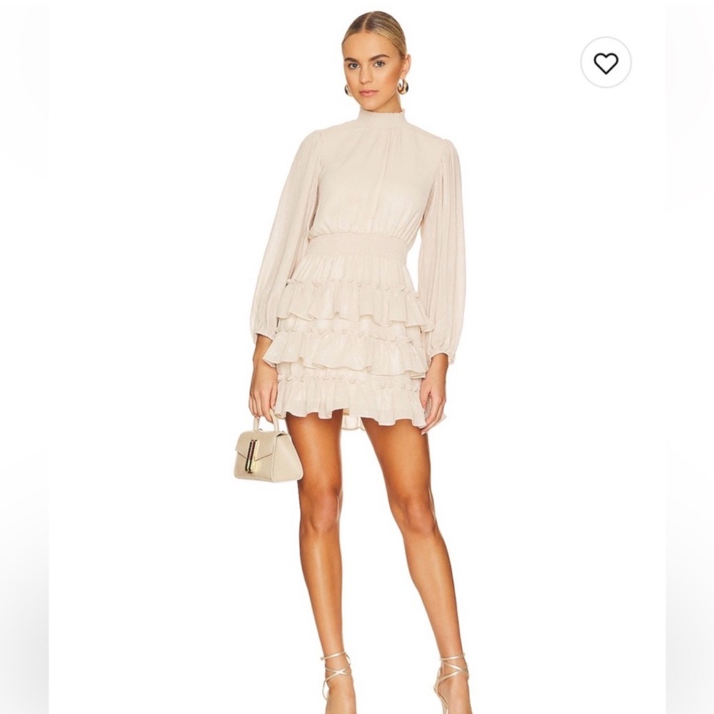 1 state ruffle mini dress!